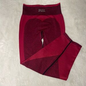 Victoria Secret Pink Red Leggings